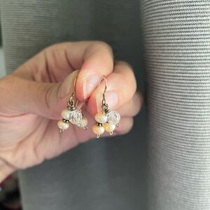 Elegant Pearl and Crystal Drop Earrings